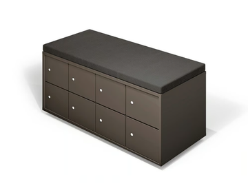 TRAFFIC - Modular melamine-faced chipboard bench seating by FIT INTERIORS - view 2